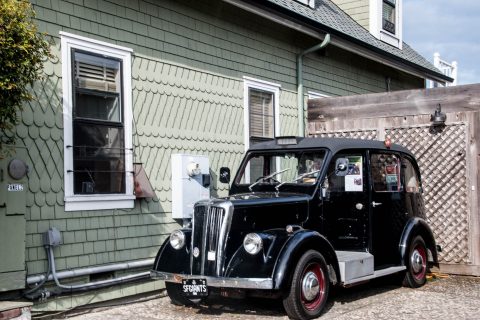1955 London Taxi, Mendocino, California