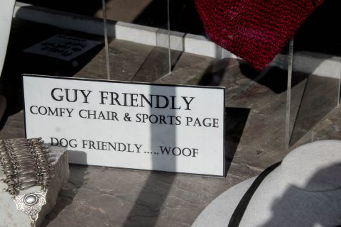 Shop advert, Mendocino, California