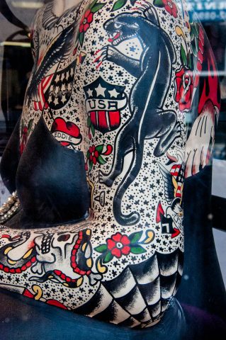 Tattooed model, Philadelphia