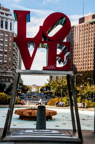 LOVE artwork (R Indiana), JFK Plaza, Philadelphia