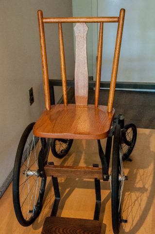 FDR's wheelchair, FRD Memorial, Washington DC
