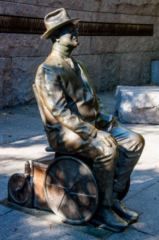 FDR wheelchair statue, FRD Memorial, Wahington DC
