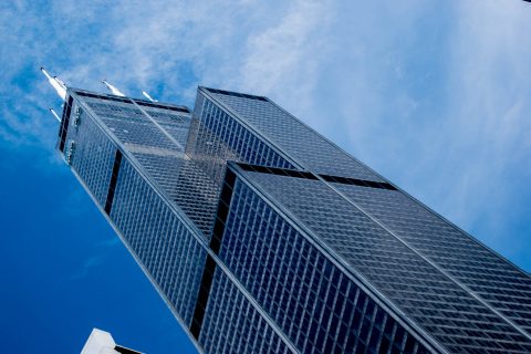 Willis Tower from Chicago River, Chicago