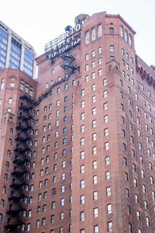 Scary hotel fire escape, Chicago