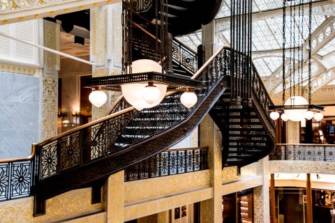 The Rookery Light Court by F L Wright (1905)