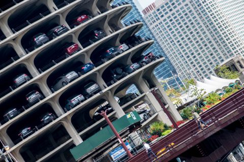Car parking Marina City, Chicaco