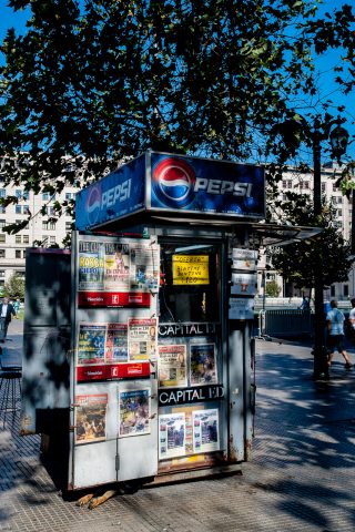 News kiosk, Santiago, Chile