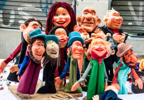 Puppets in market, Buenos Aires, Argentina