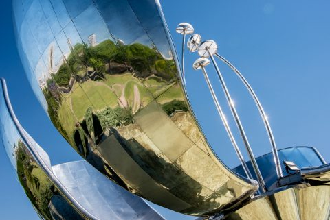 Floralis Generica by E Catalano, Buenos Aires, Argentina