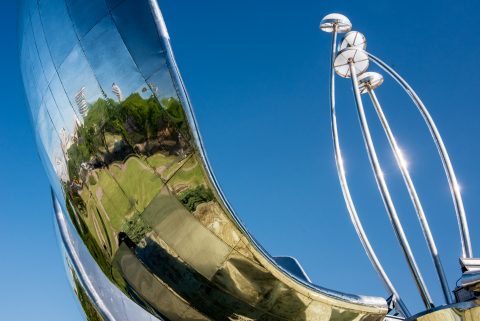 Floralis Generica by E Catalano, Buenos Aires, Argentina