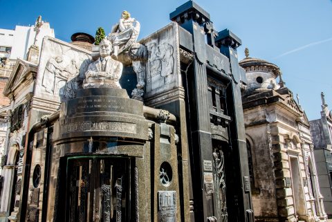 Tombs  Cementerio de la Recoleta, Buenos Aires, Argentina,