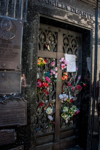 Evita's tomb,  Cementerio de la Recoleta, Buenos Aires, Argentin