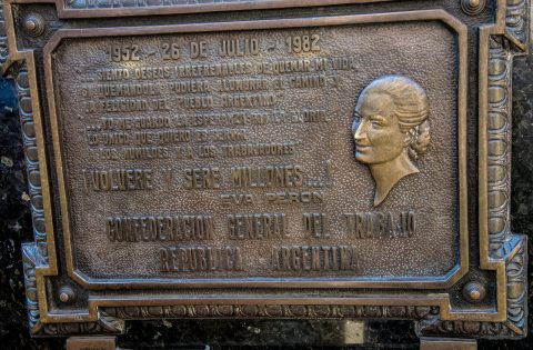 Evita's tomb,  Cementerio de la Recoleta, Buenos Aires, Argentin