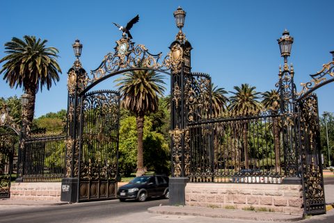 Parque San Martin gate, Mendoza, Argentina