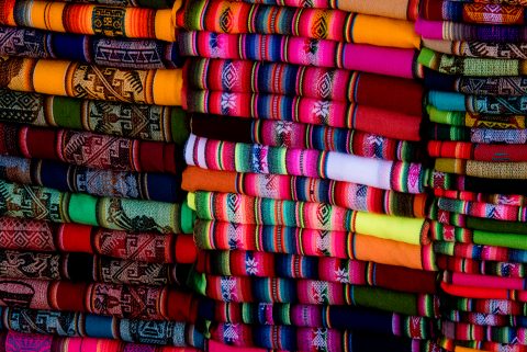 Purmamarca  - local textiles - Argentina