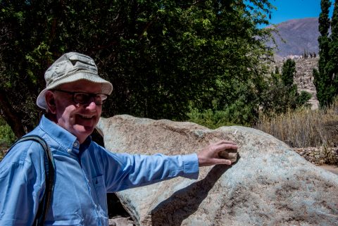 Bell stone, Pucara de Tilcara, Humahuaca Gorge, Argentina