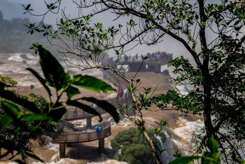 Catwalk at Iguazu Falls from Brazil
