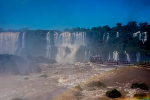 Catwalk at Iguazu Falls from Brazil