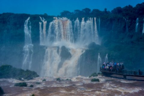 Catwalk at Iguazu Falls from Brazil