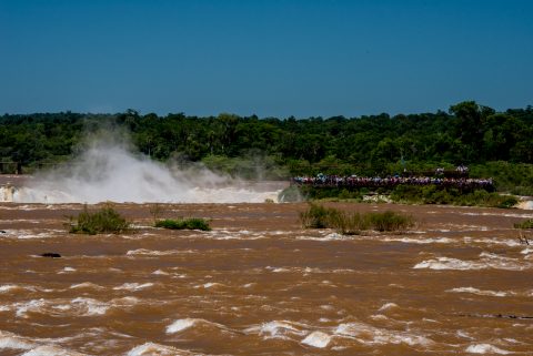 Garganta del Diablo catwalk, Iguazu Falls from Brazil