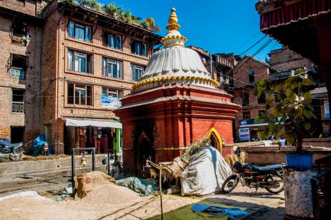 Market, Durbar Square, Bhaktapur,  Nepal