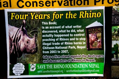 Rhino poster,  Royal Chitwan National Park, Nepal
