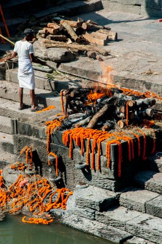 Pashupatinath Temple ghat, Kathmandu,  Nepal