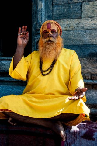 Pashupatinath Temple Sadhu, Kathmandu,  Nepal