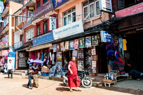 Tibetan shops, Kathmandu, Nepal