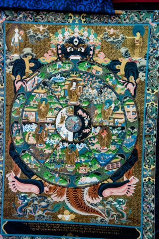 Tibetan paintings, Kathmandu, Nepal