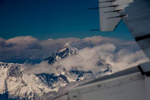 Everest flying from Kathmandu to Paro, Bhutan
