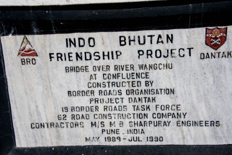 Chhuzom bridge stone, Bhutan