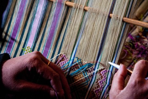 Traditional weaving, Thimphu, Bhutan