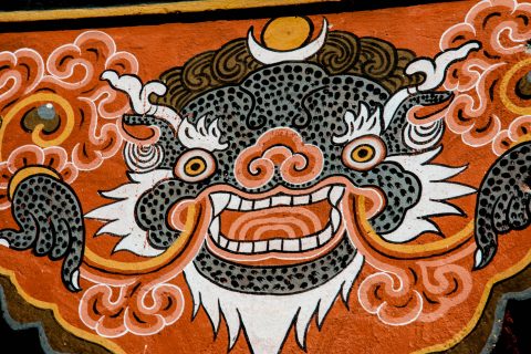 Shop decoration, Thimphu, Bhutan