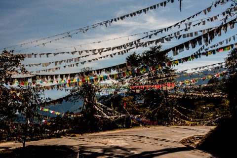 Prayer flags, Dochula Pass, Bhutan