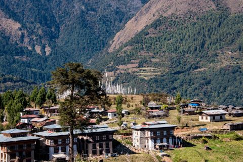 Wangduephodrang, Punakha valley, Bhutan