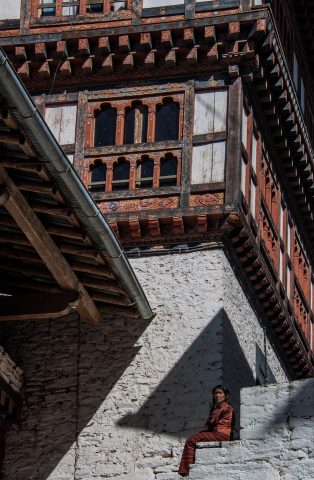Trongsa Dzong inside, Bhutan