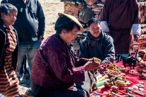 Stalls at The Kurje Monastic Complex, Bhutan