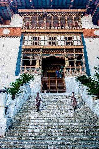Punakha dzong entrance, Bhutan