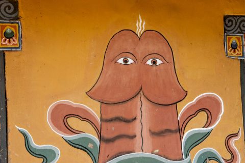 Local shop decoration, Punakha, Bhutan