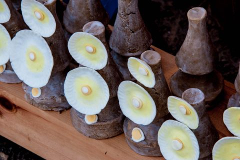 Tormas made at Sangchhen Nunnery, Punakha, Bhutan