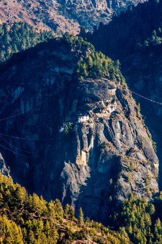 Taktshang Lhakhang from Paro Valley, Bhutan
