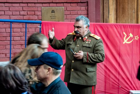 'Ignored' Stalin near Resurrection Gate, Red Square, Moscow