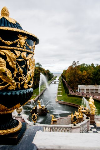 Grand Cascade & Water Avenue, Peterhof, St Petersburg