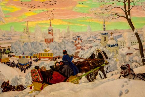 Shrovetide by Boris Kustodiev,  Russian Museum, St Petersburg