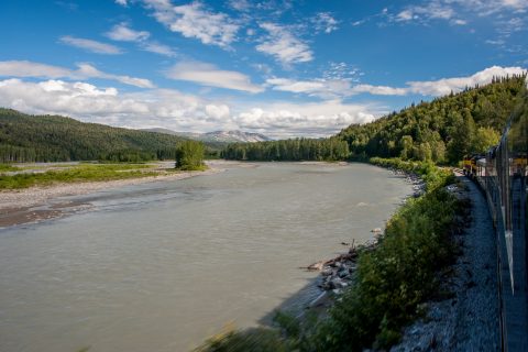 Susitna River from train, Alaska