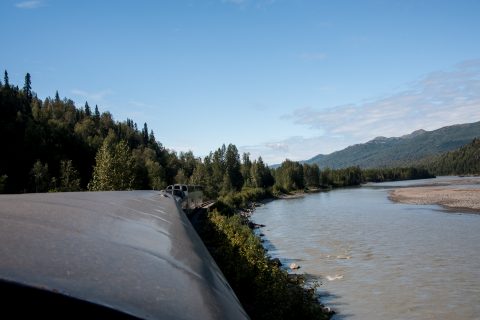 Susitna River from train, Alaska