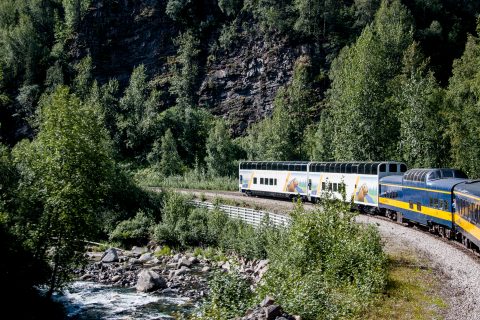 View from Anchorage to Denali train, Alaska