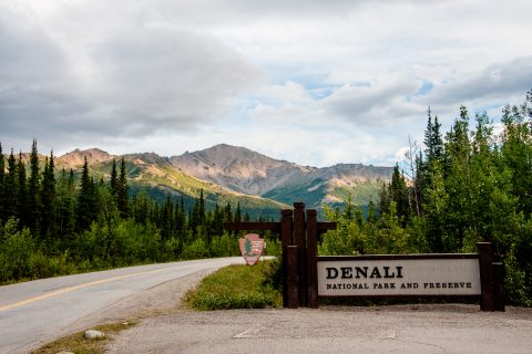 Denali Natiional Park entrance, Alaska