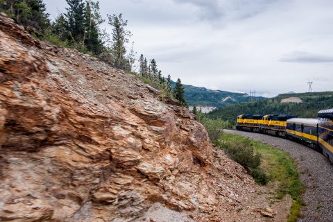 View from Denali to Fairbanks train, Alaska